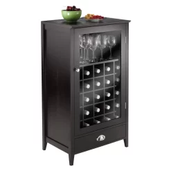 Bordeaux Modular Wine Cabinet W/ 25-Bottle Slot - Winsome Wood 92455