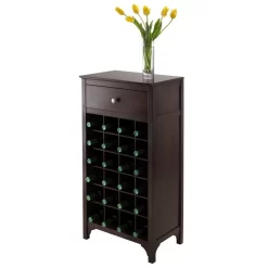 Ancona Modular Wine Cabinet W/ One Drawer - Winsome Wood 92738