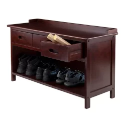 Adriana 3-Drawer Bench W/ Storage - Winsome Wood 94038