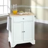 Lafayette Wood Top Portable Kitchen Island/Cart White/Natural - Crosley KF30021BWH