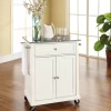 Compact Granite Top Kitchen Cart White/Gray - Crosley KF30023EWH