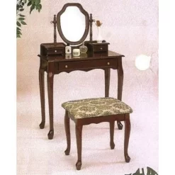 2 Piece Traditional Cherry Finish Vanity Set - Coaster 3441