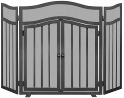 3 Panel Screen W/ Doors - UniFlame S-1026