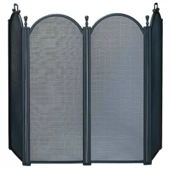 4 Fold Large Diameter Black Screen W/ Woven Mesh - UniFlame S-3650