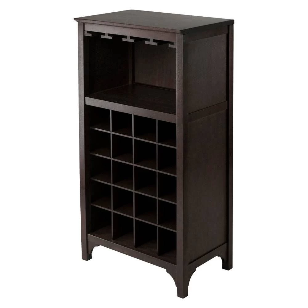 Ancona Modular Wine Cabinet W/ Glass Rack & 20-Bottle - Winsome Wood 92729 2 Ancona Modular Wine Cabinet W/ Glass Rack & 20-Bottle - Winsome Wood 92729 - Image 2