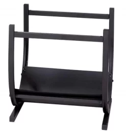 Black Wrought Iron Log Rack - UniFlame W-1185