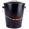 Bronze Finish Ash Bin W/ Lid & Shovel - UniFlame C-1726B