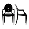 Casper Dining Chairs Set Of 2 In Clear - East End Imports EEI-905-BLK