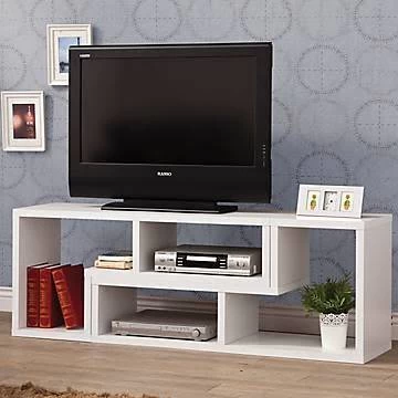 Combination TV Stand & Bookcase In White - Coaster 800330