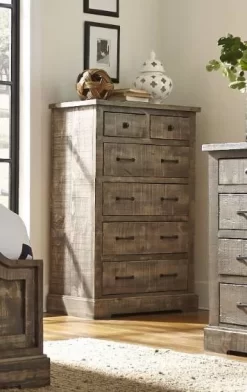 Meadow Drawer Chest In Weathered Gray - Progressive Furniture P632-14