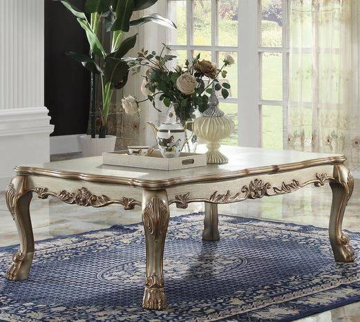 Dresden Coffee Table In Gold Patina - Acme Furniture 83160 1 Dresden Coffee Table In Gold Patina - Acme Furniture 83160