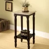 Furniture Of America Pearce Square Marble Top Side Table - Enitial Lab IDF-AC787