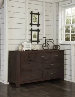 Highlands 7 Drawer Dresser Espresso - Hillsdale 11500