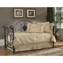 Hillsdale Furniture Mercer Metal Twin Daybed, Antique Brown - 1039DBLH