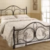 Hillsdale Furniture Milwaukee Queen Metal Bed, Antique Brown - 1014BQR