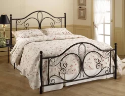 Hillsdale Furniture Milwaukee Queen Metal Bed, Antique Brown - 1014BQR