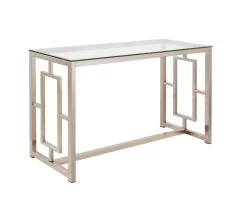 Satin Plated Sofa Table - Coaster 703739