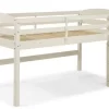Solid Wood Low Loft Twin Bed In White - Walker Edison BWSTOLLWH