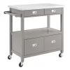 Sydney Kitchen Cart - Linon 464917GRY01U