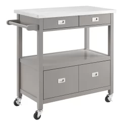 Sydney Kitchen Cart - Linon 464917GRY01U