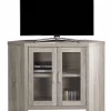 Tv Stand / 42 Inch / Console / Media Entertainment Center / Storage Cabinet / Living Room / Bedroom / Laminate / Tempered Glass / Brown / Contemporary / Modern - Monarch Specialties I 2701