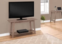 Tv Stand / 42 Inch / Console / Media Entertainment Center / Storage Shelves / Living Room / Bedroom / Laminate / Brown / Contemporary / Modern - Monarch Specialties I 2736