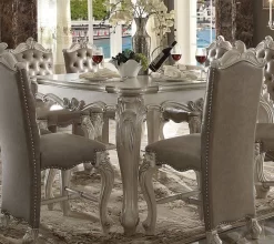 Versailles Counter Height Table In Bone White - Acme Furniture 61150