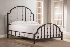 Hillsdale Furniture Westgate Queen Metal Bed, Rustic Black - 1760BQR