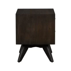 Baly Acacia Mid-Century 2 Drawer Night Stand - Armen Living LCLFLABR -Home Haven Deals lclflabr 4