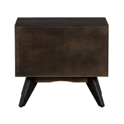 Baly Acacia Mid-Century 2 Drawer Night Stand - Armen Living LCLFLABR -Home Haven Deals lclflabr 5