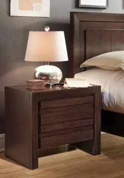 Element Charging Station Nightstand In Chocolate Brown - Modus 4G2281P