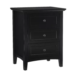 Paragon Three Drawer Nightstand In Black - Modus 4N0281 6 Paragon Three Drawer Nightstand In Black - Modus 4N0281 -Home Haven Deals modus1 4n0281 2