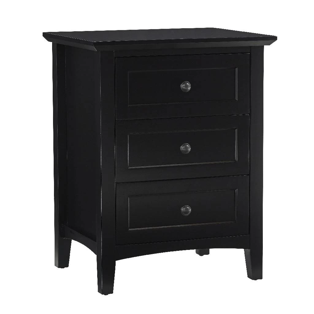 Paragon Three Drawer Nightstand In Black - Modus 4N0281 3 Paragon Three Drawer Nightstand In Black - Modus 4N0281 - Image 3