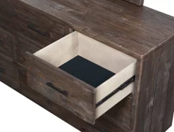 McKinney Seven Drawer Solid Wood Dresser In Espresso Pine - Modus AKK182 -Home Haven Deals modus1 akk182 4