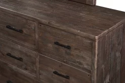 McKinney Seven Drawer Solid Wood Dresser In Espresso Pine - Modus AKK182 -Home Haven Deals modus1 akk182 5