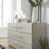 Destination Six Drawer Dresser In Cotton Grey - Modus DEZ782