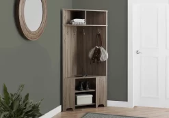Hall Tree / Entryway / Hallway / Organizer / Storage / Coat Rack / Laminate / Brown / Contemporary / Modern - Monarch Specialties I 2771