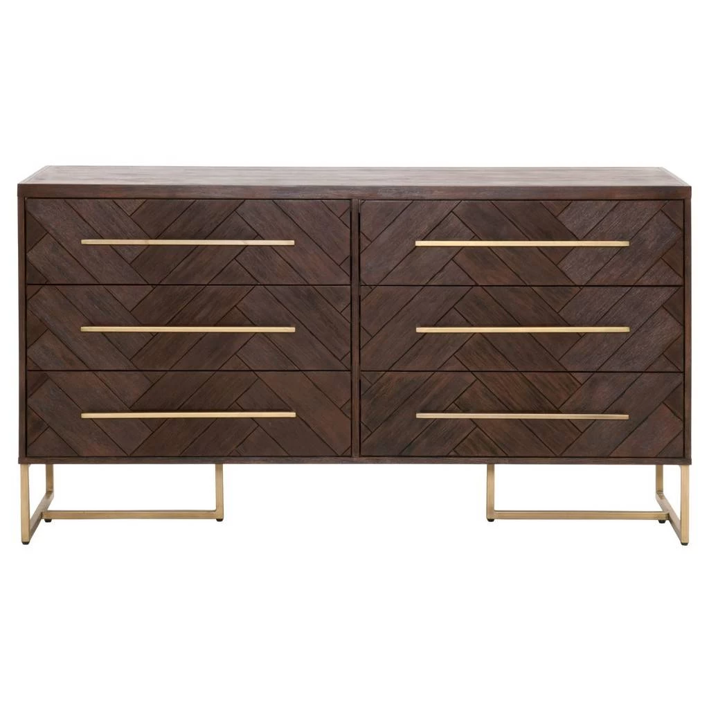 Traditions Mosaic 6-Drawer Double Dresser - Essentials For Living 6049.RJAV 1 Traditions Mosaic 6-Drawer Double Dresser - Essentials For Living 6049.RJAV