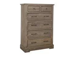 Meadow Drawer Chest In Weathered Gray - Progressive Furniture P632-14 -Home Haven Deals p632 14 alt