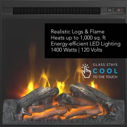 Bush Business Furniture Studio C 24W Electric Fireplace With Shelf In Storm Gray - Bush Business Furniture SCS124SGFRK 12 Bush Business Furniture Studio C 24W Electric Fireplace With Shelf In Storm Gray - Bush Business Furniture SCS124SGFRK -Home Haven Deals scs124sgfr 12