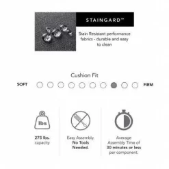 Bush Furniture Stockton Storage Ottoman In Turkish Blue Herringbone - Bush Business Furniture SNO34STBH-Z -Home Haven Deals sno34stbh z 6