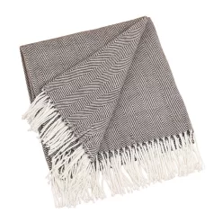 Saro Acrylic Herringbone Throw - Saro Lifestyle TH415.CT5060