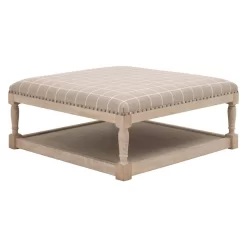 Essentials Townsend Upholstered Coffee Table - Essentials For Living 6429UP.WPEB-GLD/NG 8 Essentials Townsend Upholstered Coffee Table - Essentials For Living 6429UP.WPEB-GLD/NG -Home Haven Deals townsendtuftedcoffeetable windowpanepebble 1 03