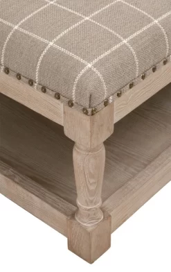 Essentials Townsend Upholstered Coffee Table - Essentials For Living 6429UP.WPEB-GLD/NG 10 Essentials Townsend Upholstered Coffee Table - Essentials For Living 6429UP.WPEB-GLD/NG -Home Haven Deals townsendtuftedcoffeetable windowpanepebble 2 01