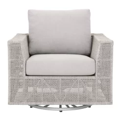 Woven Tropez Outdoor Swivel Rocker Sofa Chair - Essentials For Living 6843-1SRCK.WTA/PUM