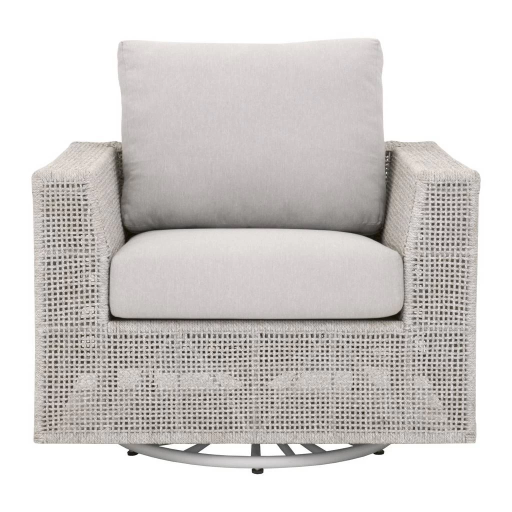 Woven Tropez Outdoor Swivel Rocker Sofa Chair - Essentials For Living 6843-1SRCK.WTA/PUM 1 Woven Tropez Outdoor Swivel Rocker Sofa Chair - Essentials For Living 6843-1SRCK.WTA/PUM