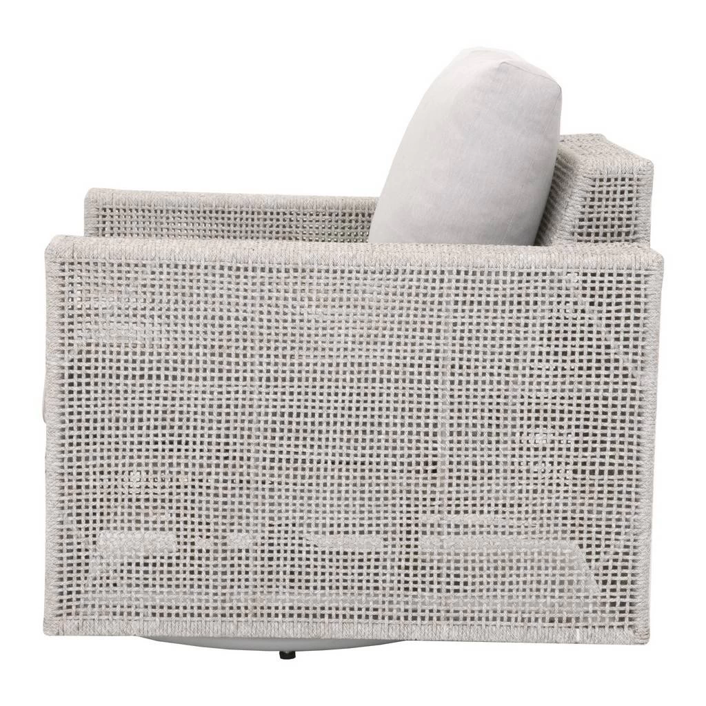 Woven Tropez Outdoor Swivel Rocker Sofa Chair - Essentials For Living 6843-1SRCK.WTA/PUM 3 Woven Tropez Outdoor Swivel Rocker Sofa Chair - Essentials For Living 6843-1SRCK.WTA/PUM - Image 3