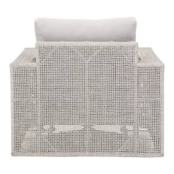 Woven Tropez Outdoor Swivel Rocker Sofa Chair - Essentials For Living 6843-1SRCK.WTA/PUM 11 Woven Tropez Outdoor Swivel Rocker Sofa Chair - Essentials For Living 6843-1SRCK.WTA/PUM -Home Haven Deals tropezoutdoorswivelsofachair taupe 1 05