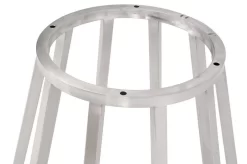 Traditions Turino Round Dining Table Base - Essentials For Living 6060.BSTL -Home Haven Deals turinocarrera54rounddiningtablebase brushedstainlesssteel 2 01