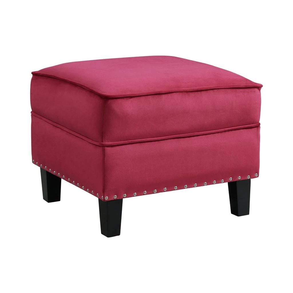 Teagan Ottoman In Red - Picket House Furnishings UTF287000E 1 Teagan Ottoman In Red - Picket House Furnishings UTF287000E